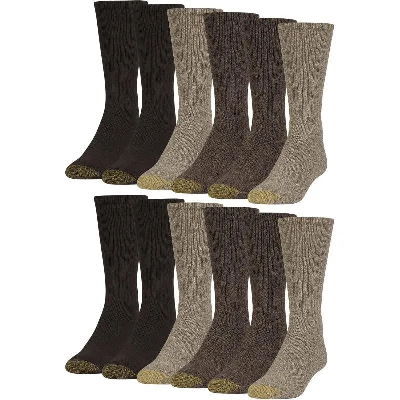 12 Pack Harrington Toe Crew Socks Comfort And Durability