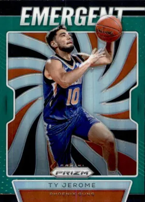 2019-20 Prizm Basketball EMERGENT Ty Jerome GREEN Refractor