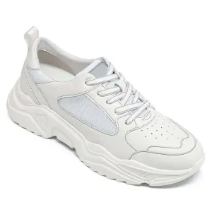 7 CM / 2.76 Inches - CMR CHAMARIPA Height Increasing Sneakers For Men - Sneakers Increase Height - Men's White Sneakers