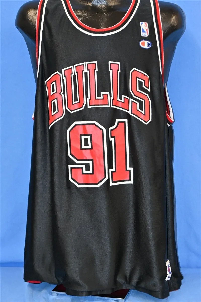 90s Chicago Bulls Dennis Rodman 91 NBA Reversible Jersey XXL