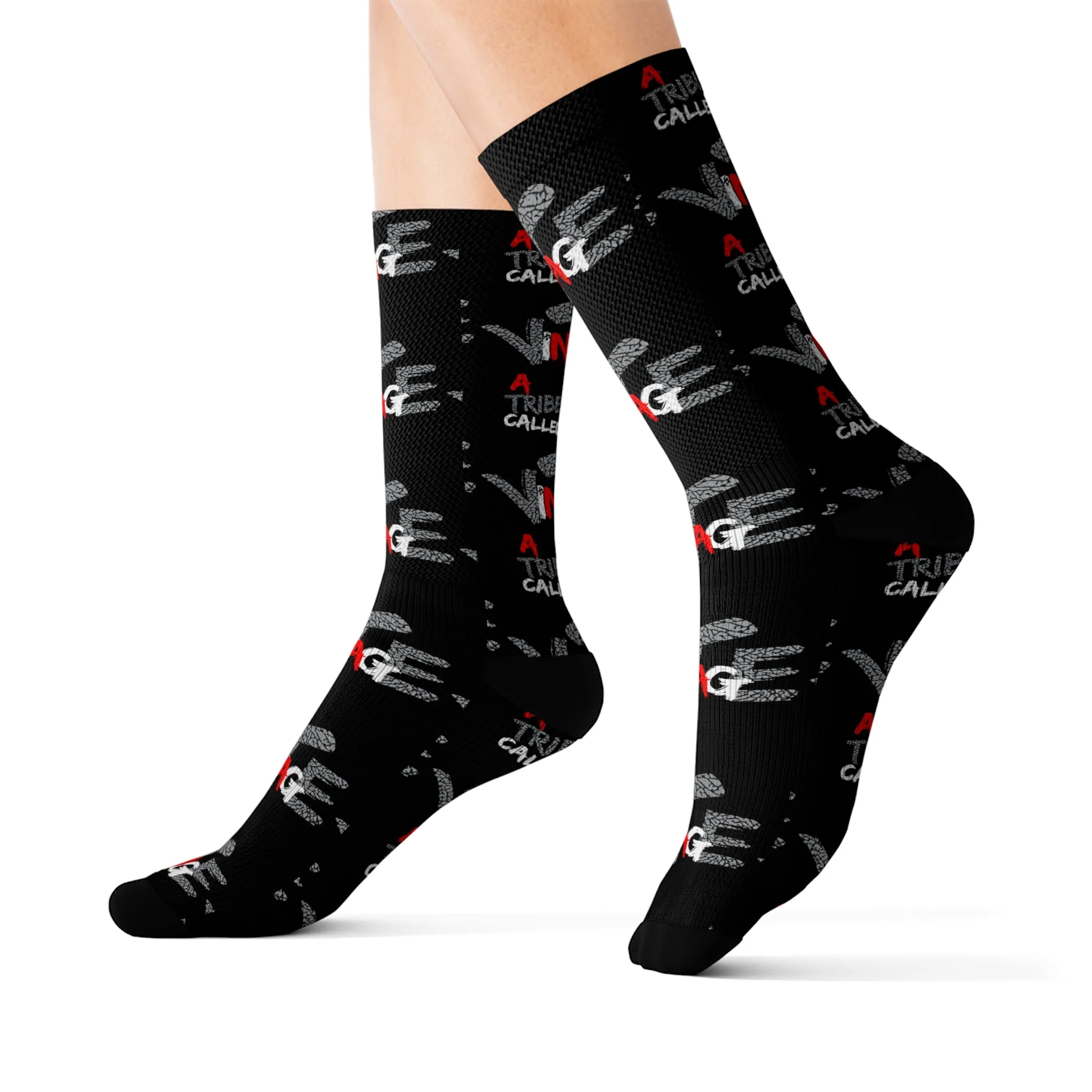 A TRIBE CALLED VINTAGE JORDAN 3 SOCKS (BLACK)