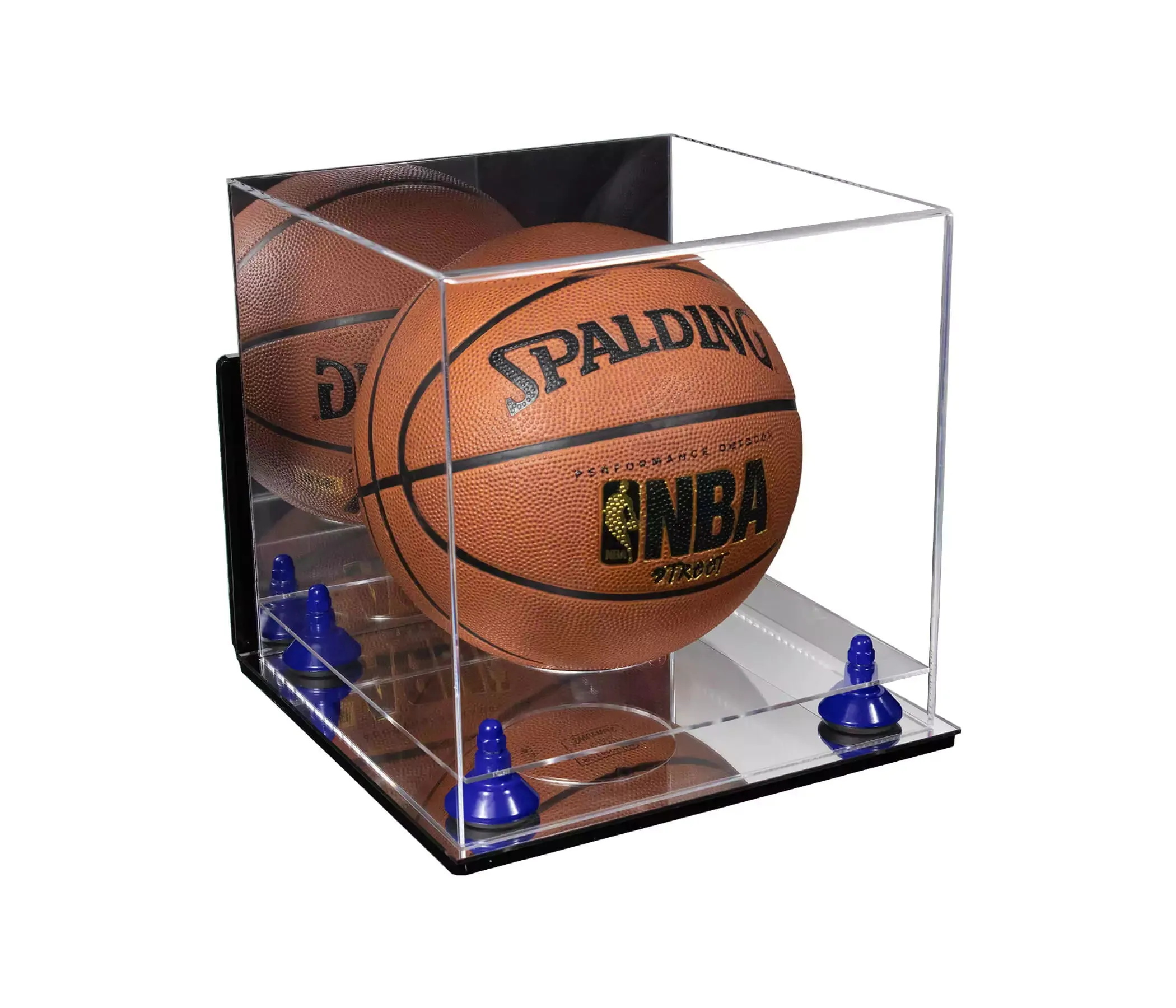 Acrylic Full Size Basketball Display Case - Mirror Wall Mounts (B01/A001)