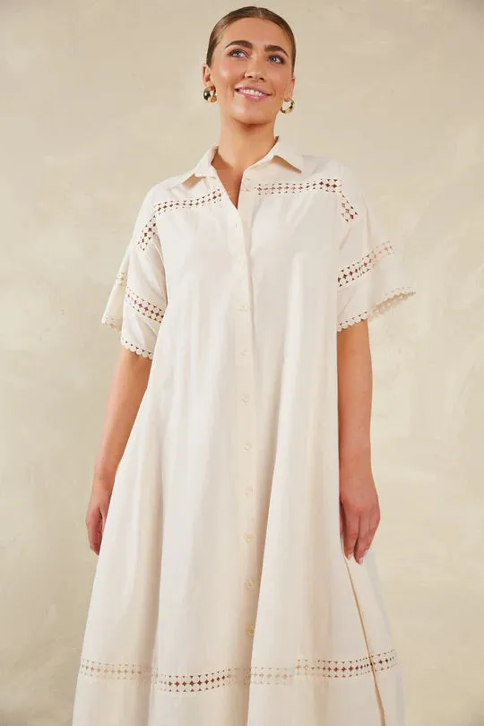 Adelfia Shirt Dress - Cannoli