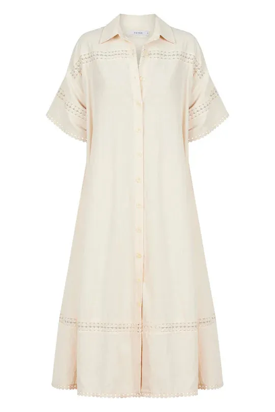 Adelfia Shirt Dress - Cannoli