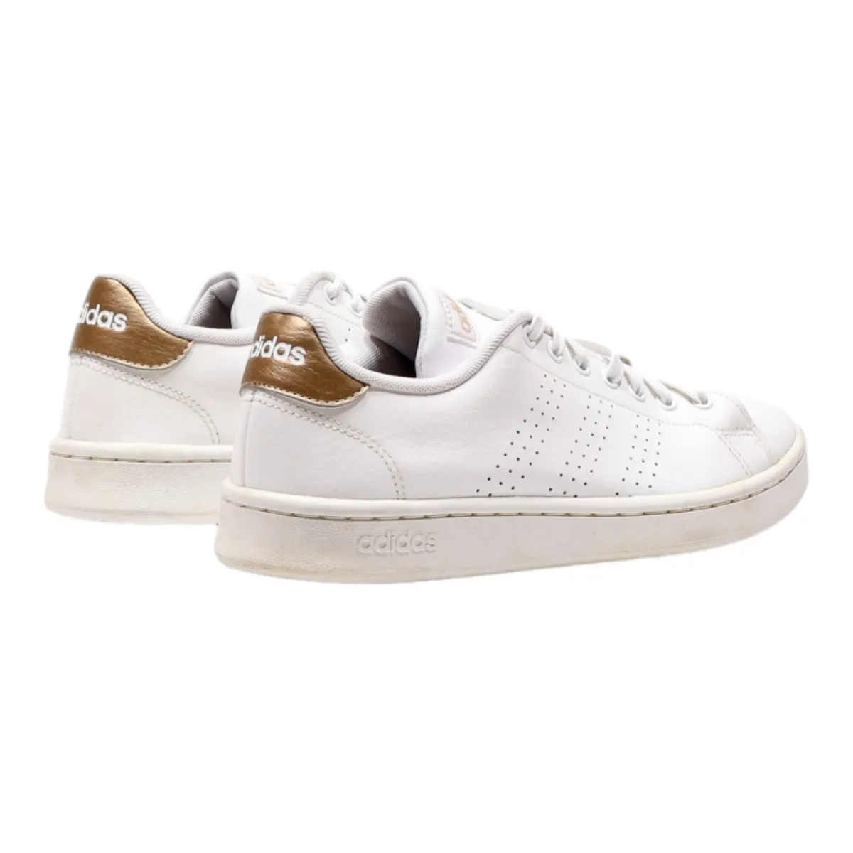 ADIDAS Advantage Sneaker Trainers White Leather Womens UK 6.5