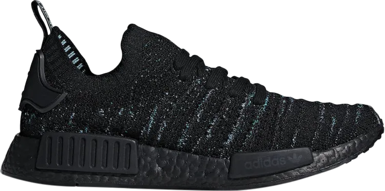 Adidas Parley x NMD_R1 STLT Primeknit 'Core Black' sneakers, black