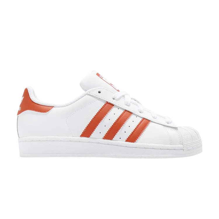 Adidas Superstar 'Orange' sneakers, white