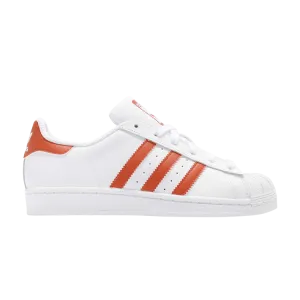 Adidas Superstar 'Orange' sneakers, white