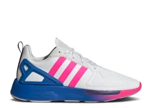 Adidas WMNS ZX 2K FLUX 'GRADIENT SOLE - WHITE SHOCK PINK' sneakers, white