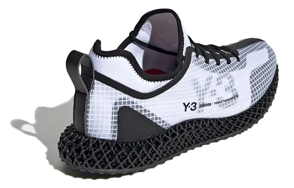 adidas Y-3 Runner 4D IO 'White Black' Sneakers, White