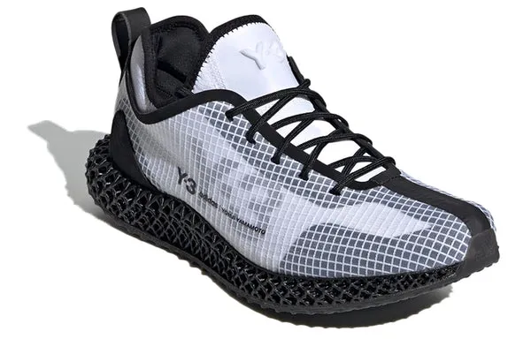 adidas Y-3 Runner 4D IO 'White Black' Sneakers, White