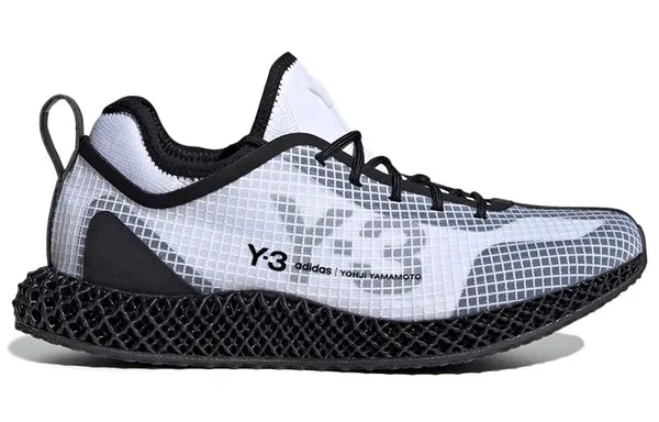 adidas Y-3 Runner 4D IO 'White Black' Sneakers, White