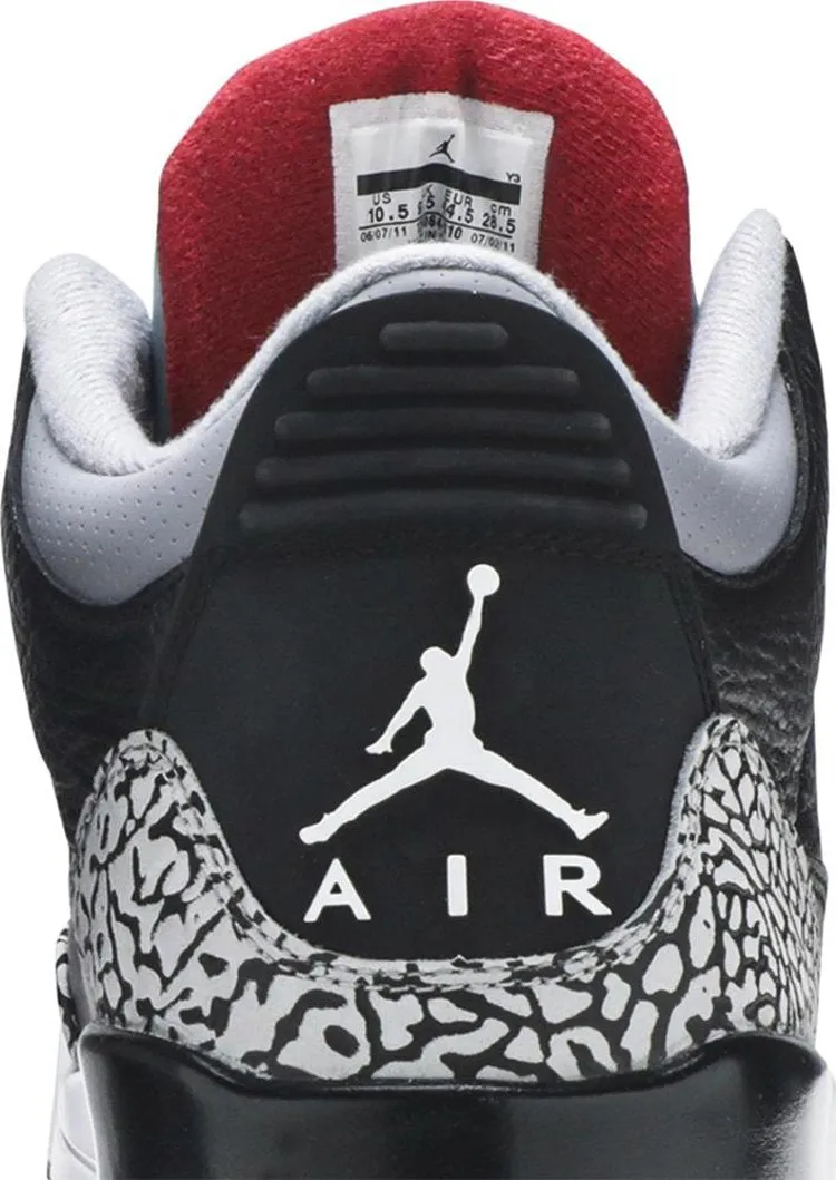 Air Jordan 3 Retro Cement 2011 sneakers, black