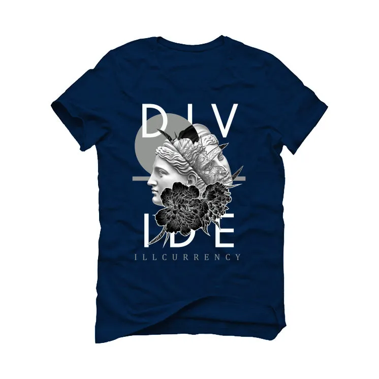 AIR JORDAN 3 “WHITE NAVY”| ILLCURRENCY Navy Blue T-Shirt (Divide)