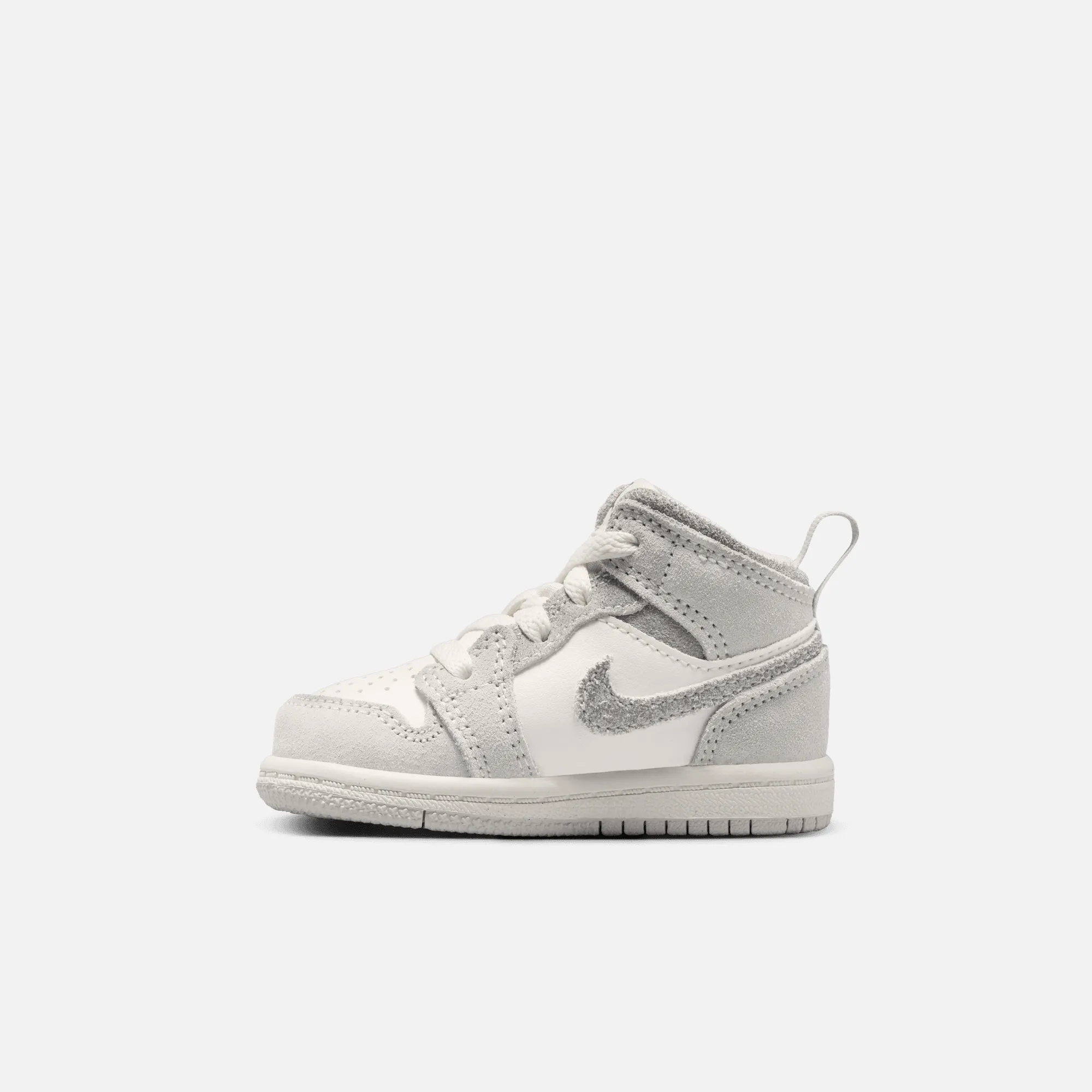 Air Jordan Kids' 1 Mid SE Neutral Grey (TD)