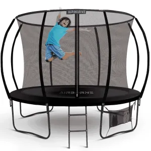 Airborne 10ft Trampoline With Ladder & Shoe Holder