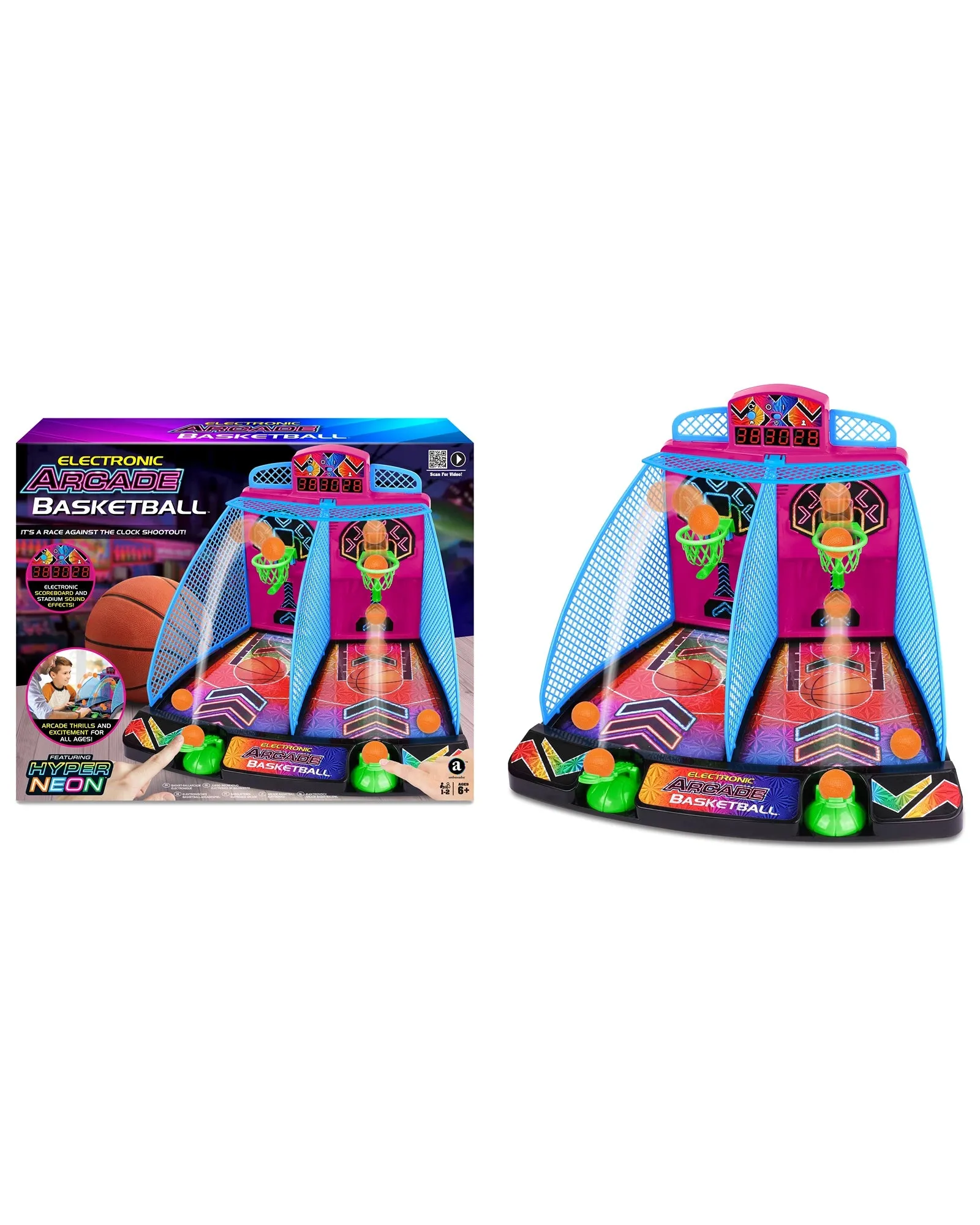 Ambassador Electronic Arcade Basketball (Hyper Neon Series)