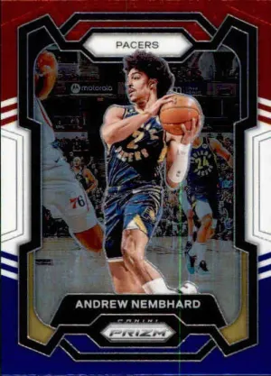 Andrew Nembhard, Red White Blue Prizm, 2023-24 Panini Prizm Basketball NBA