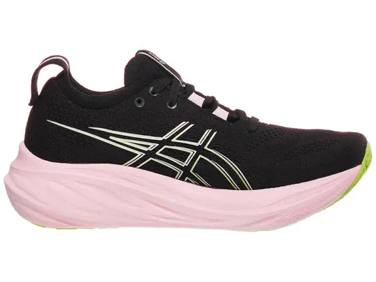 Asics | Gel-Nimbus 26 | Women's | Black/Neon Lime