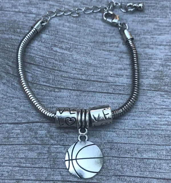 Basketball Love Charm Bracelet