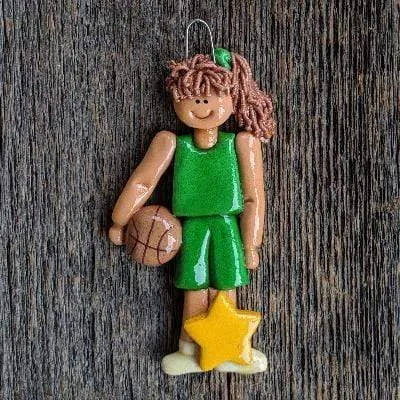 Basketball Player Female Christmas Ornament