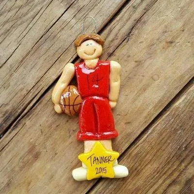 Basketball Player Male Christmas Ornament