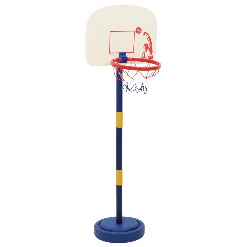 Basketball Stand with Ball and Pump Adjustable Height 90/121 cm