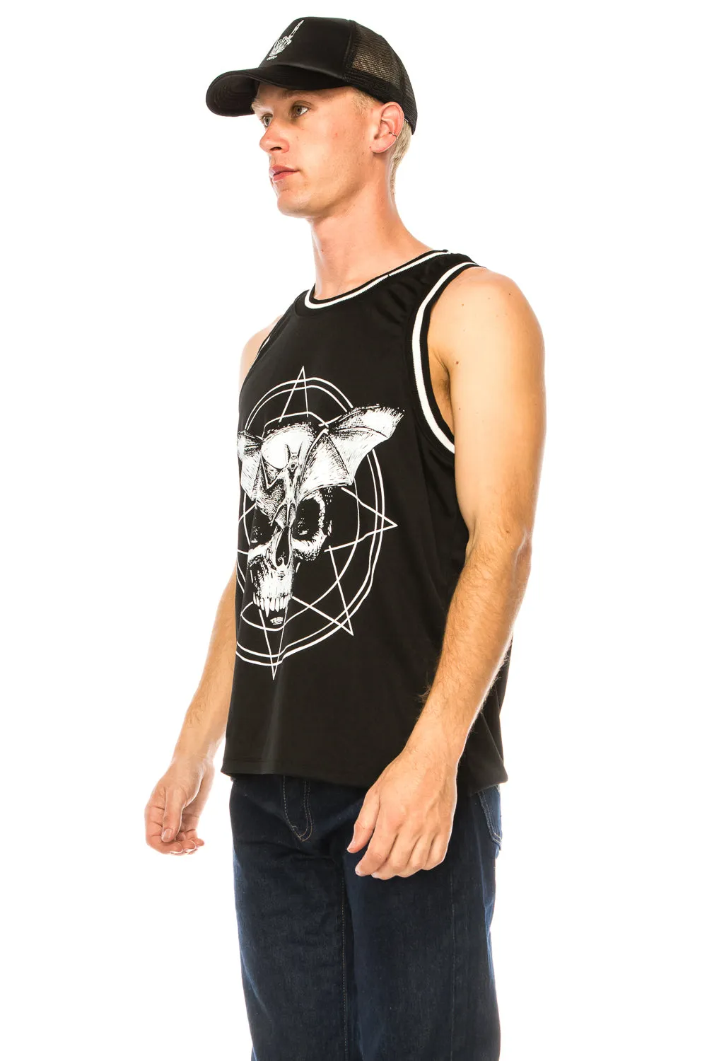 BAT SKULL BASKETBALL JERSEY