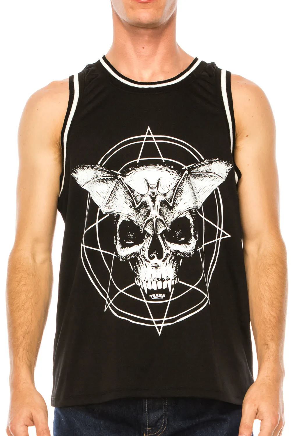 BAT SKULL BASKETBALL JERSEY