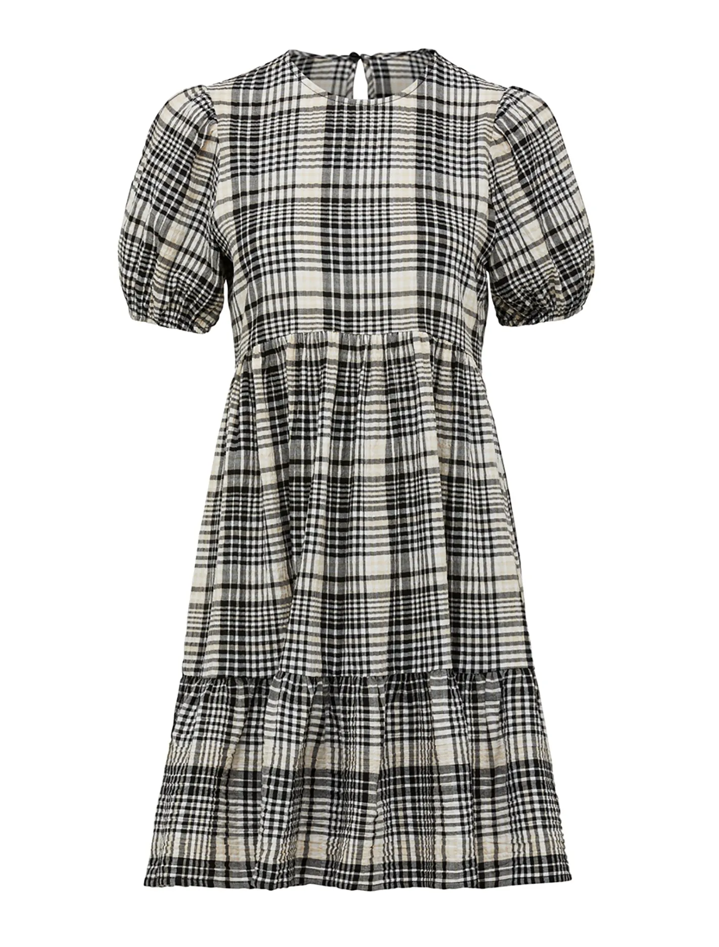 Bessie Check Smock Dress