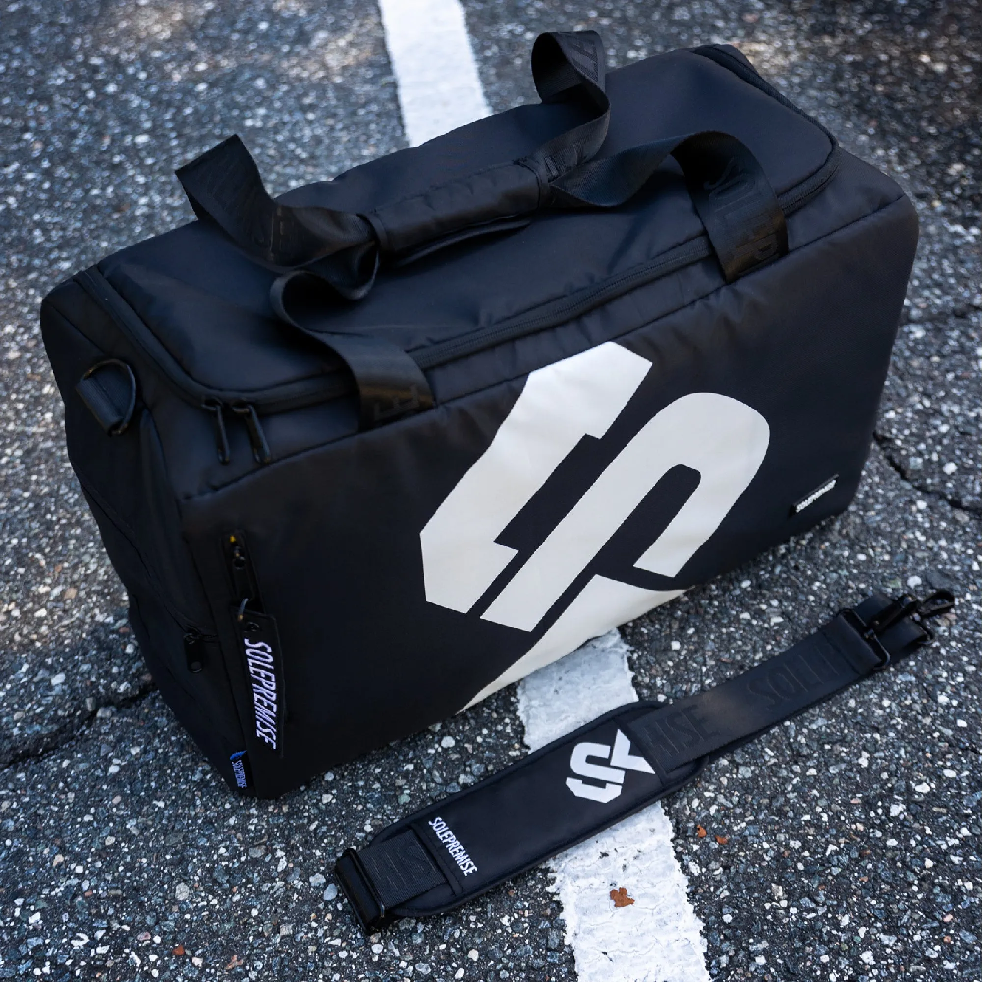 Black Sneaker Duffle Bag