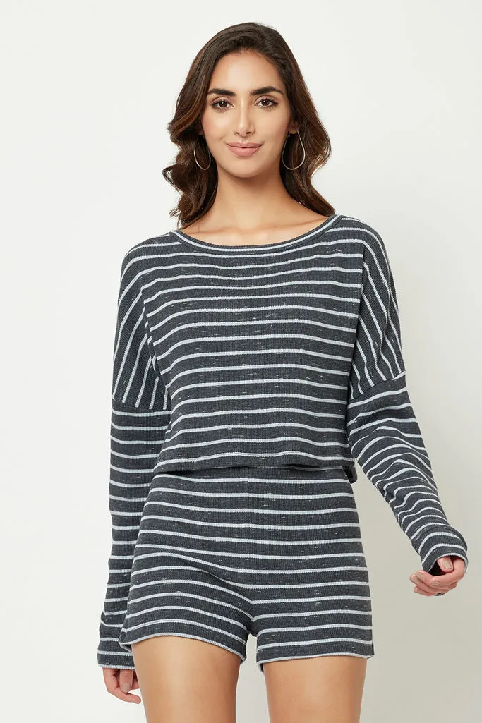 Blue Striped Loungewear