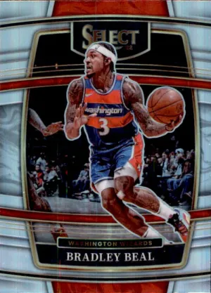 Bradley Beal, Concourse Silver Prizm, 2021-22 Panini Select Basketball NBA