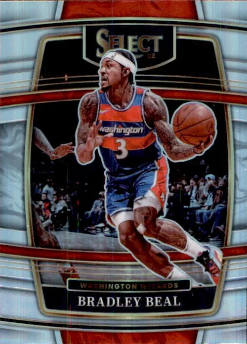 Bradley Beal, Concourse Silver Prizm, 2021-22 Panini Select Basketball NBA