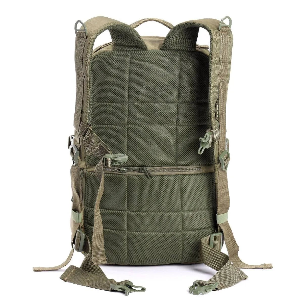 Captain Tactical Backpack with MOLLE Webbing and Carabiner -  25 Litres - Army Green