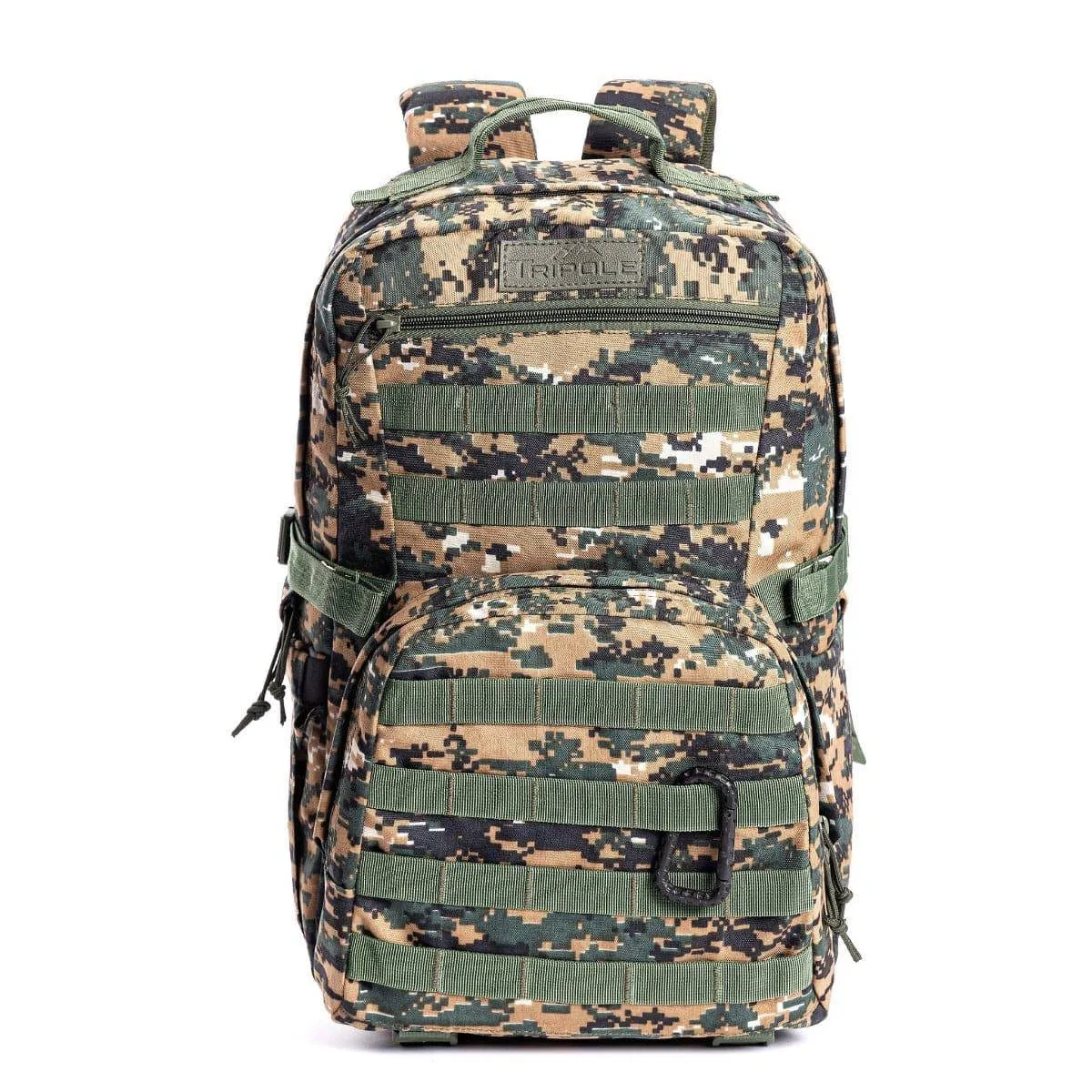 Captain Tactical Backpack with MOLLE Webbing and Carabiner -  25 Litres - Digital Camouflage