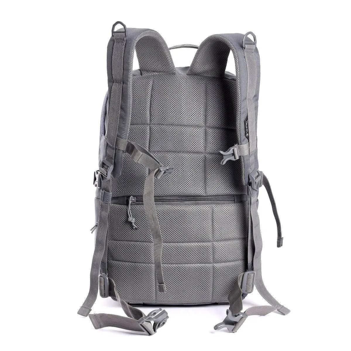 Captain Tactical Backpack with MOLLE Webbing and Carabiner -  25 Litres - Grey