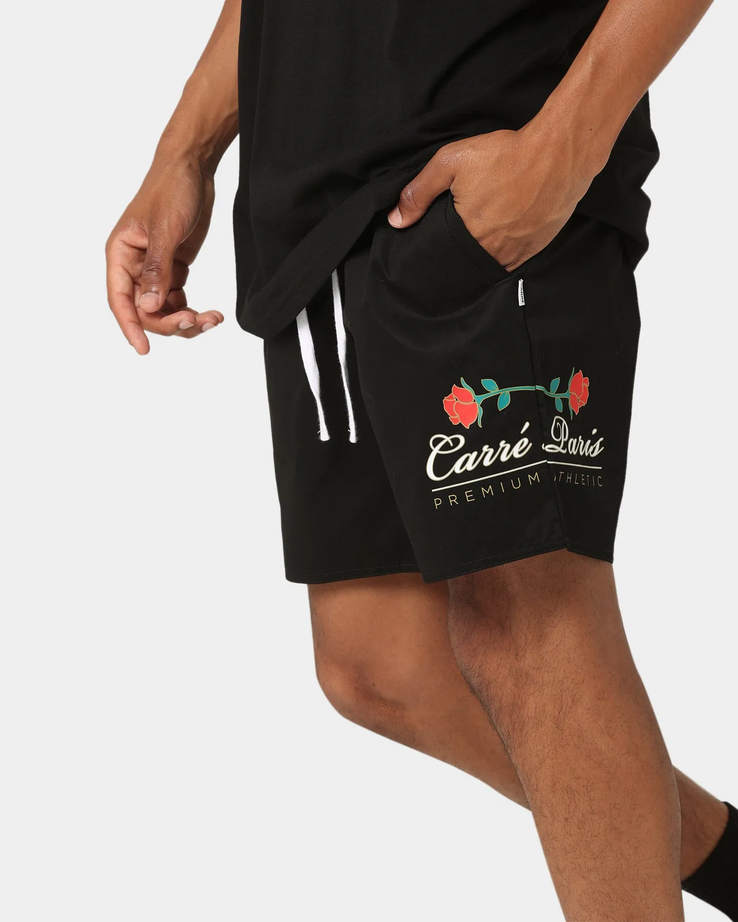 Carré Premium Athletic Slide Shorts Black