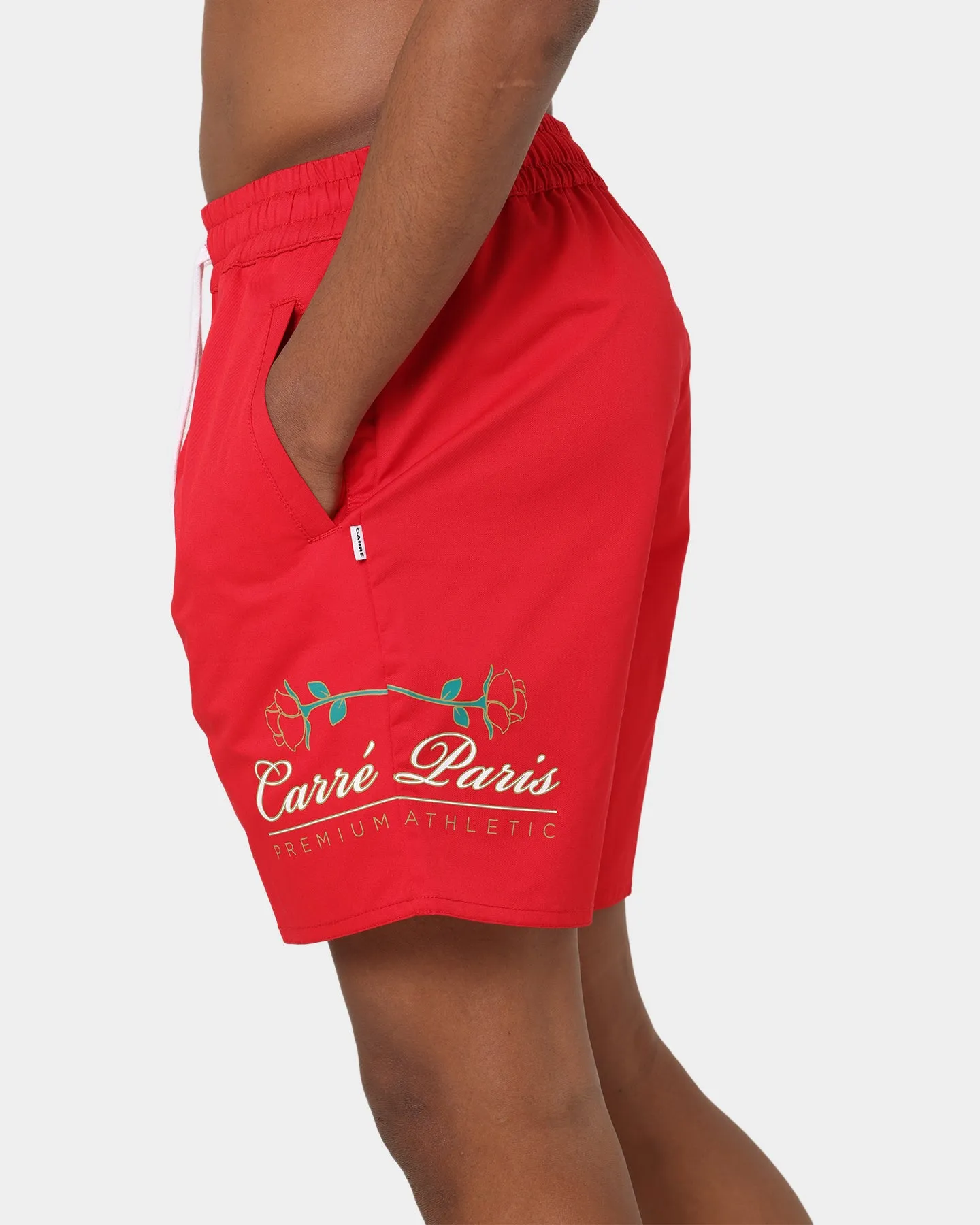 Carré Premium Athletic Slide Shorts Red