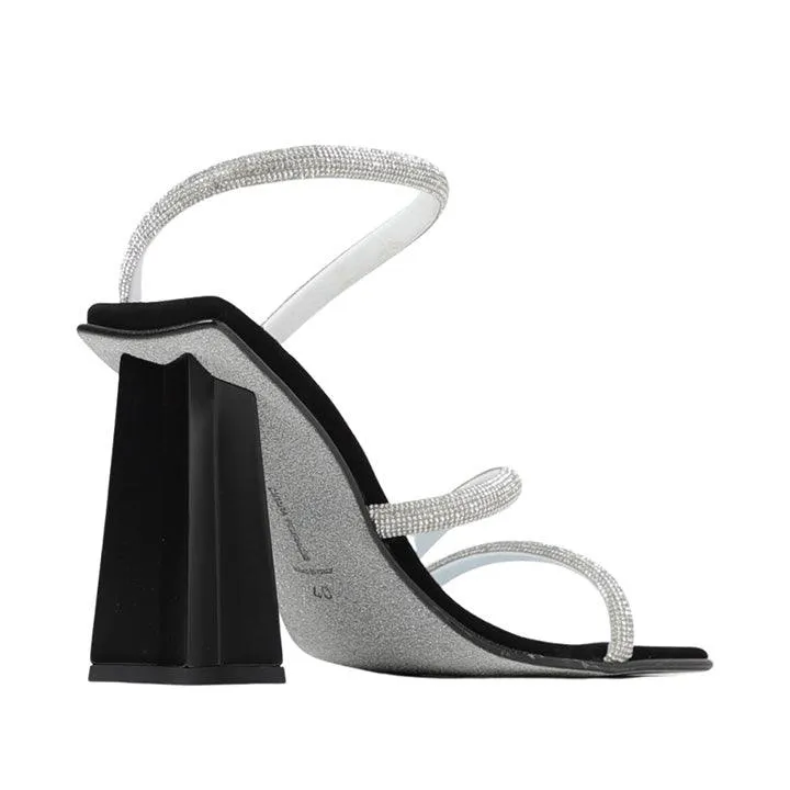 CHIARA FERRAGNI BLACK ANDROMEDA HEELS