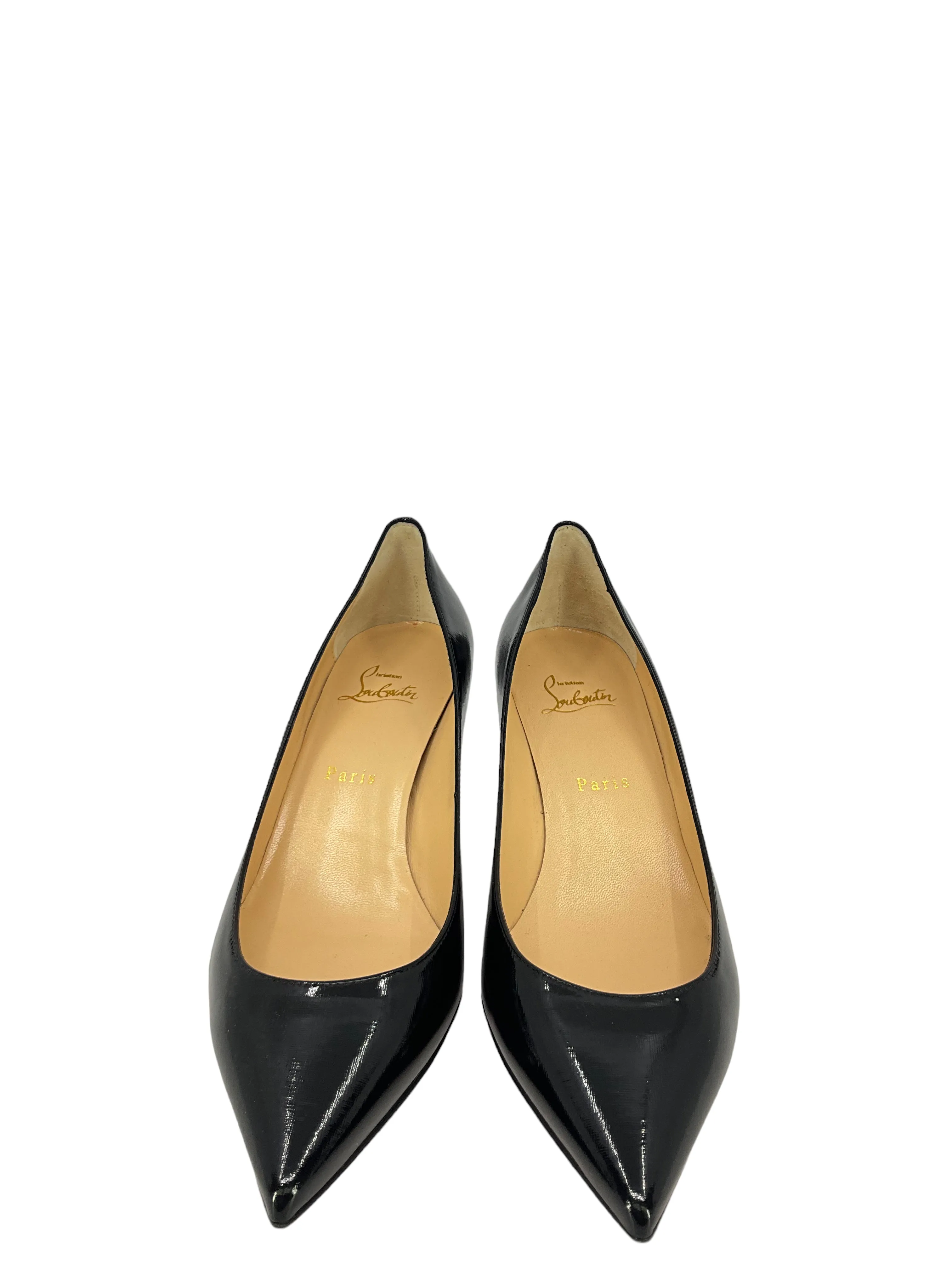 Christian Louboutin Black Patent Leather Pumps size 9