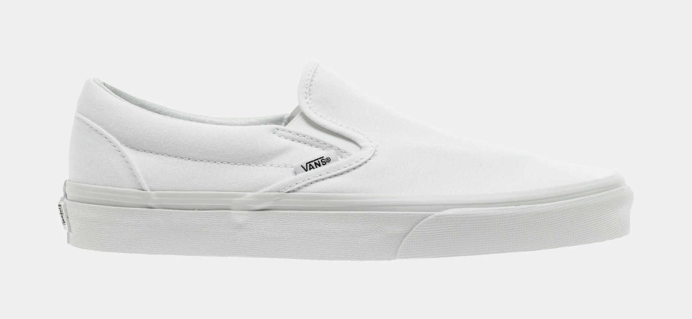 Classic Slip On Mens Skateboarding Shoe (White)