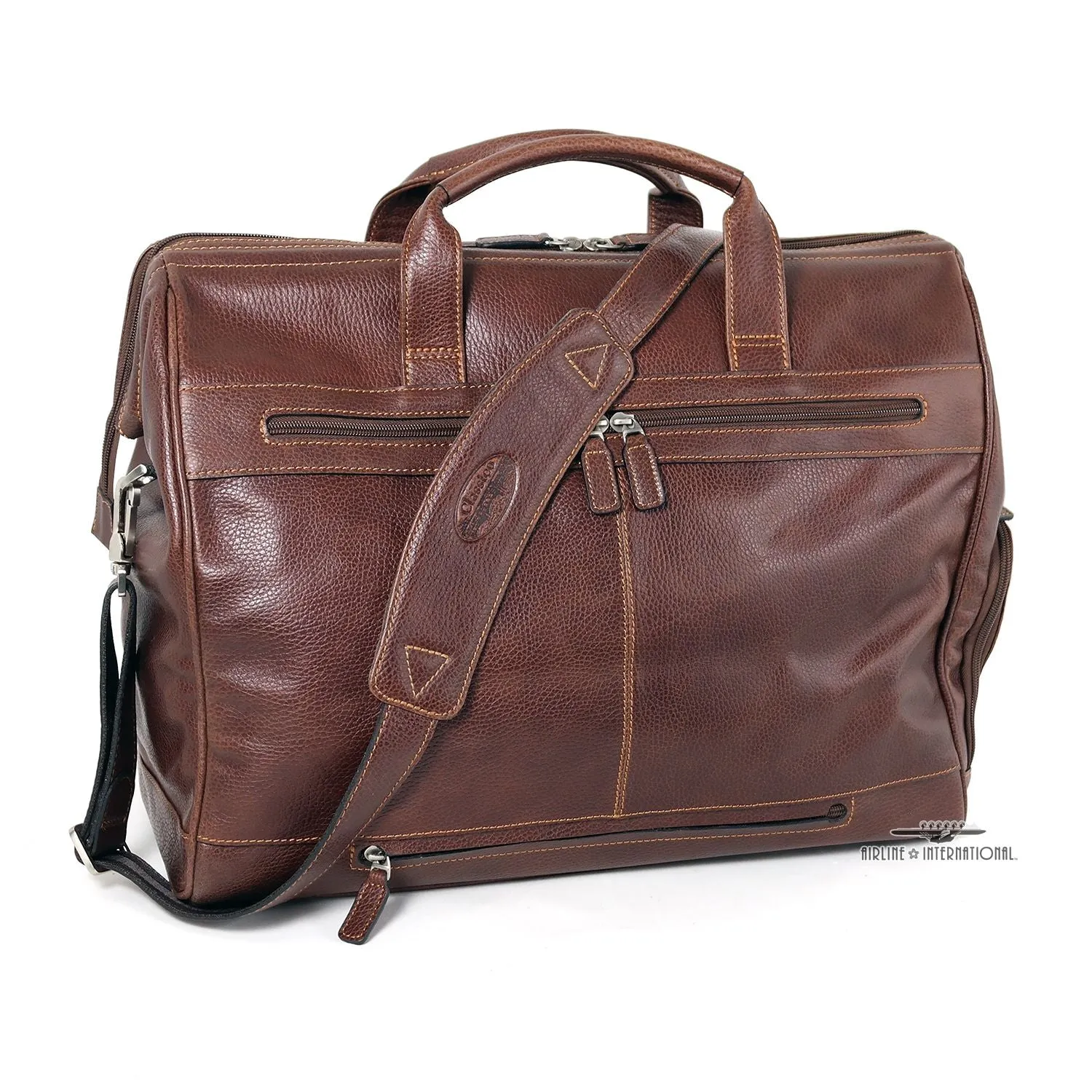 Classico Collection Tumbled Leather Club Bag