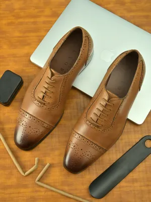 Classico Tan Oxford Shoes