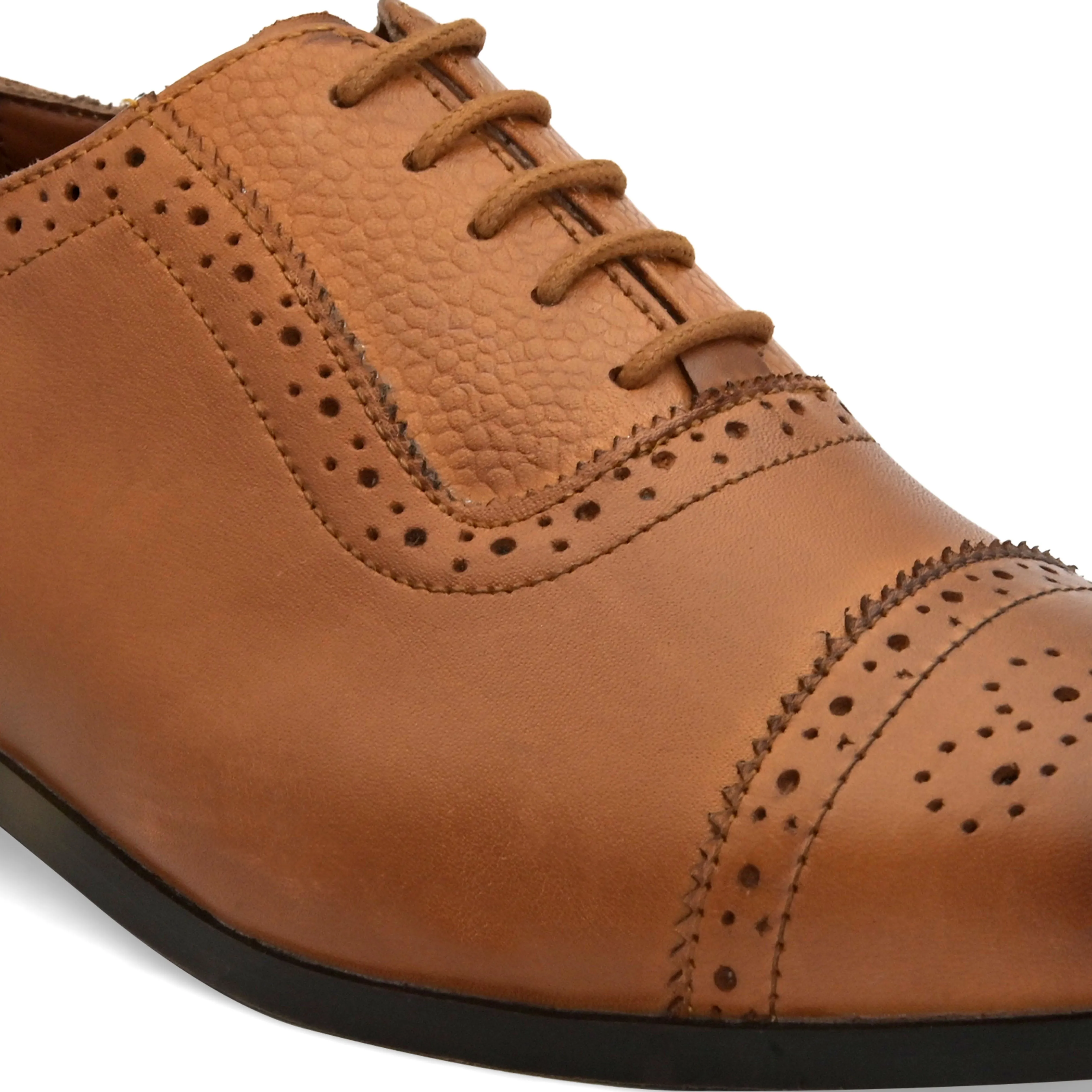 Classico Tan Oxford Shoes