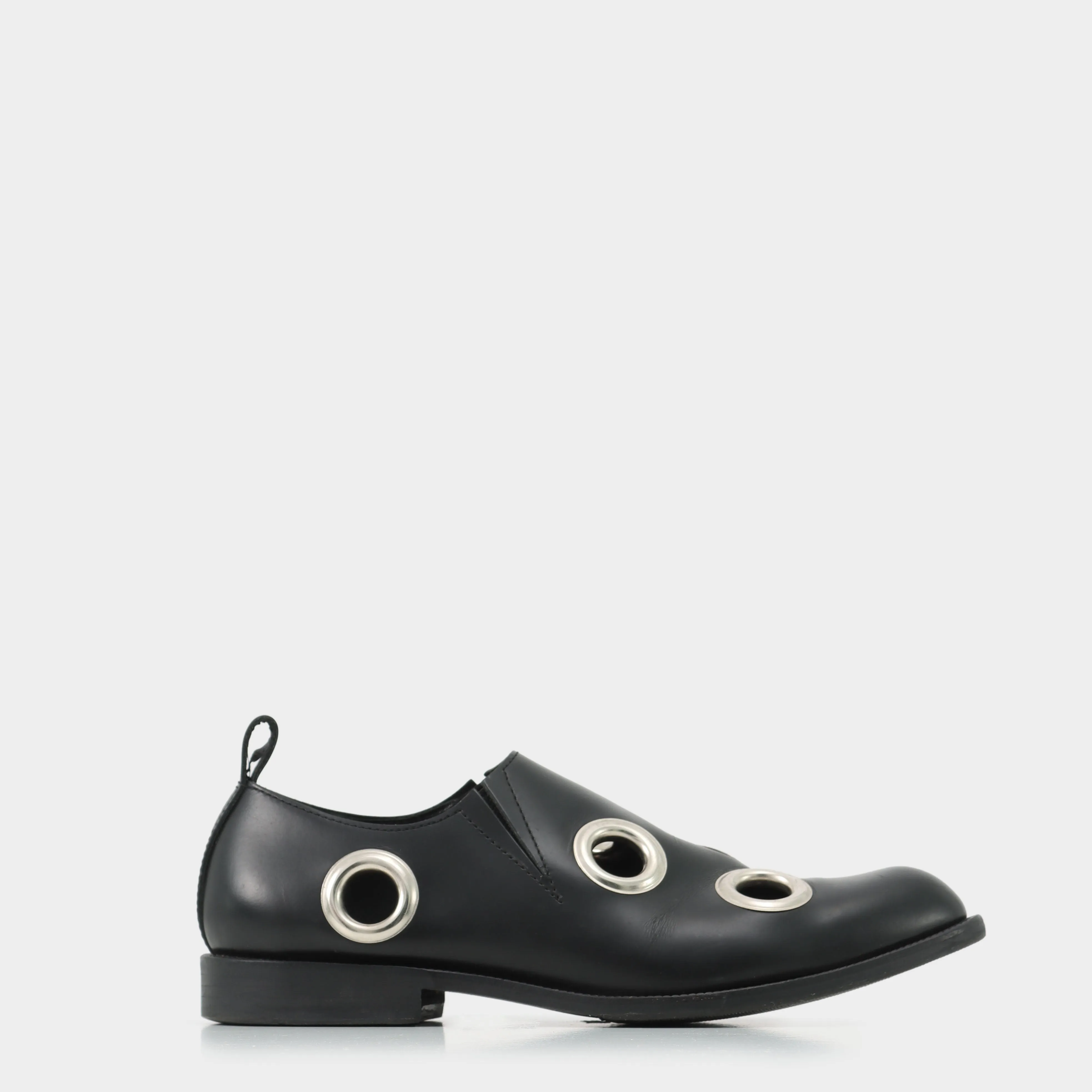 Comme des Garçons Pointed Leather Eyelet Shoes