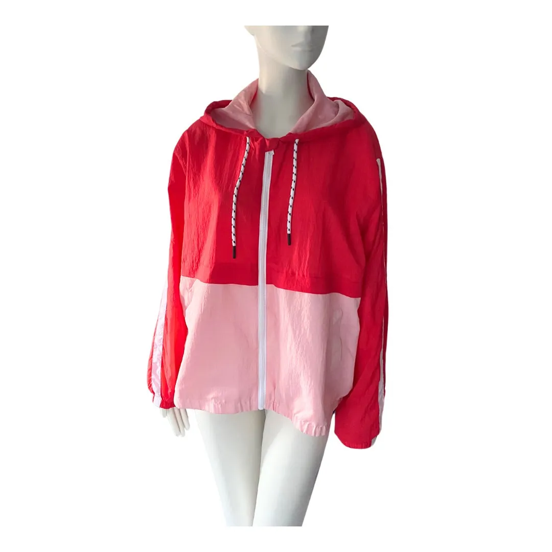 Dunnes Colourblock Shell Windbreaker Red SIZE XL