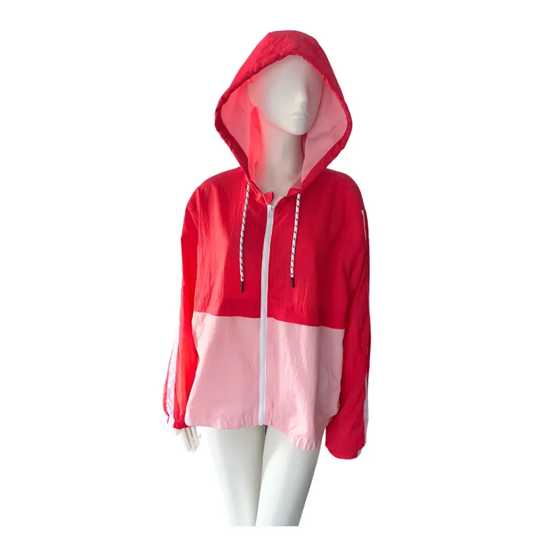 Dunnes Colourblock Shell Windbreaker Red SIZE XL