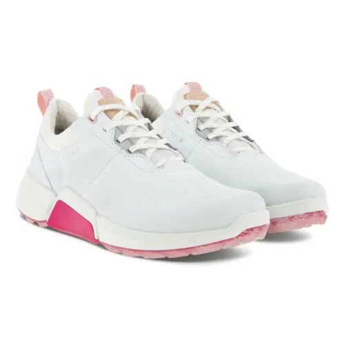 Ecco Womens Biom Hybrid 4 Golf Shoes White/Pink