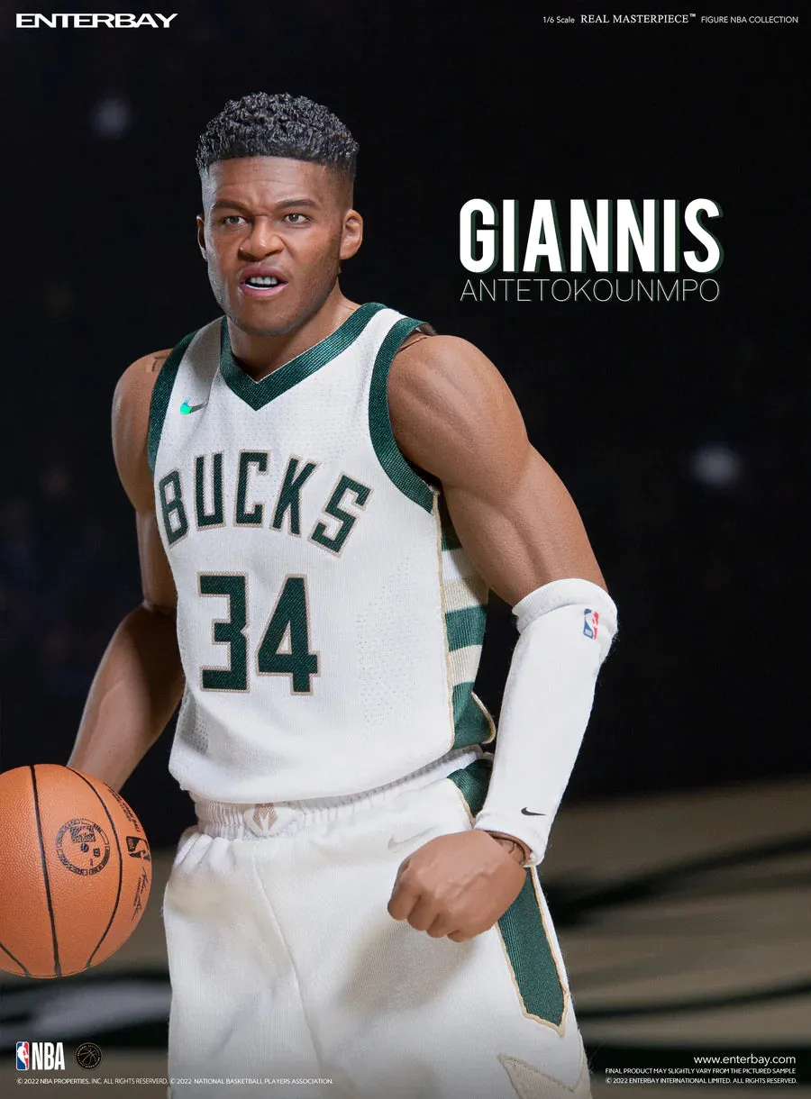 Enterbay 1/6 NBA Collection: Giannis Antetokounmpo NBA Action 12inches Figure